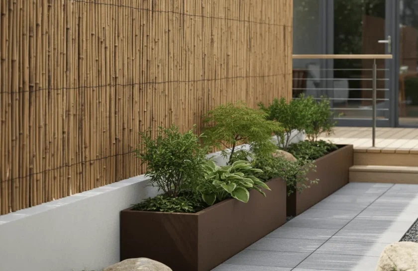 Bamboe afscheiding kleine tuin — bamboe afscheiding voor kleine tuinen Compact groeien en privacyschermen