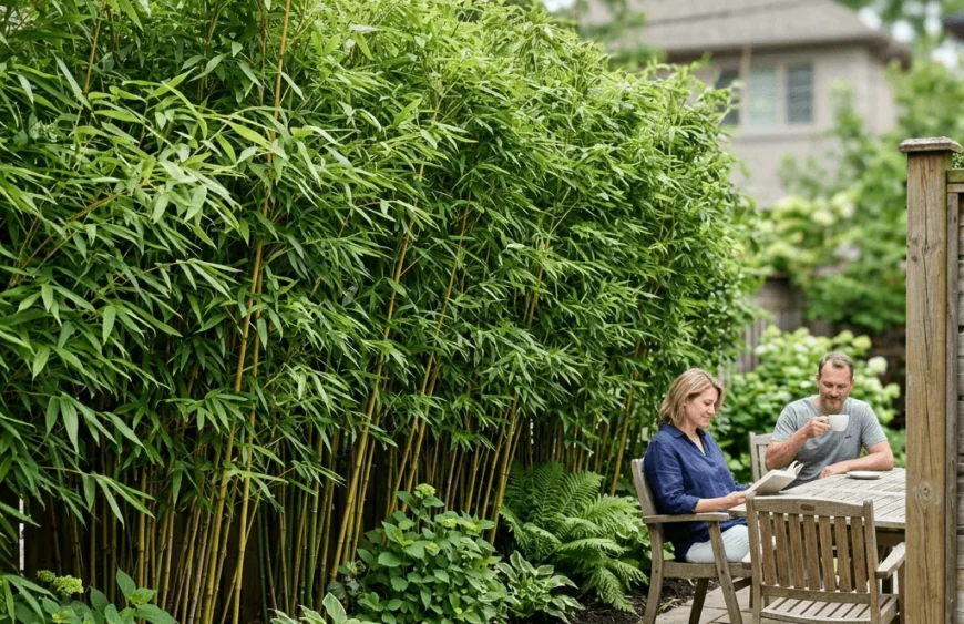 Bamboe afscheiding Privacy screen of decoratieve haag