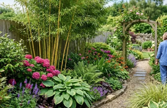 Bamboe combineren planten — hoe je bamboe kunt combineren met andere planten voor een levendig landschap
