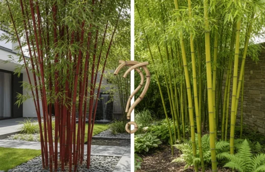 Rode bamboe vs groene bamboe Welke soort kiest u voor uw tuin