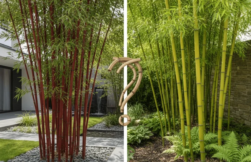 Rode bamboe vs groene bamboe Welke soort kiest u voor uw tuin