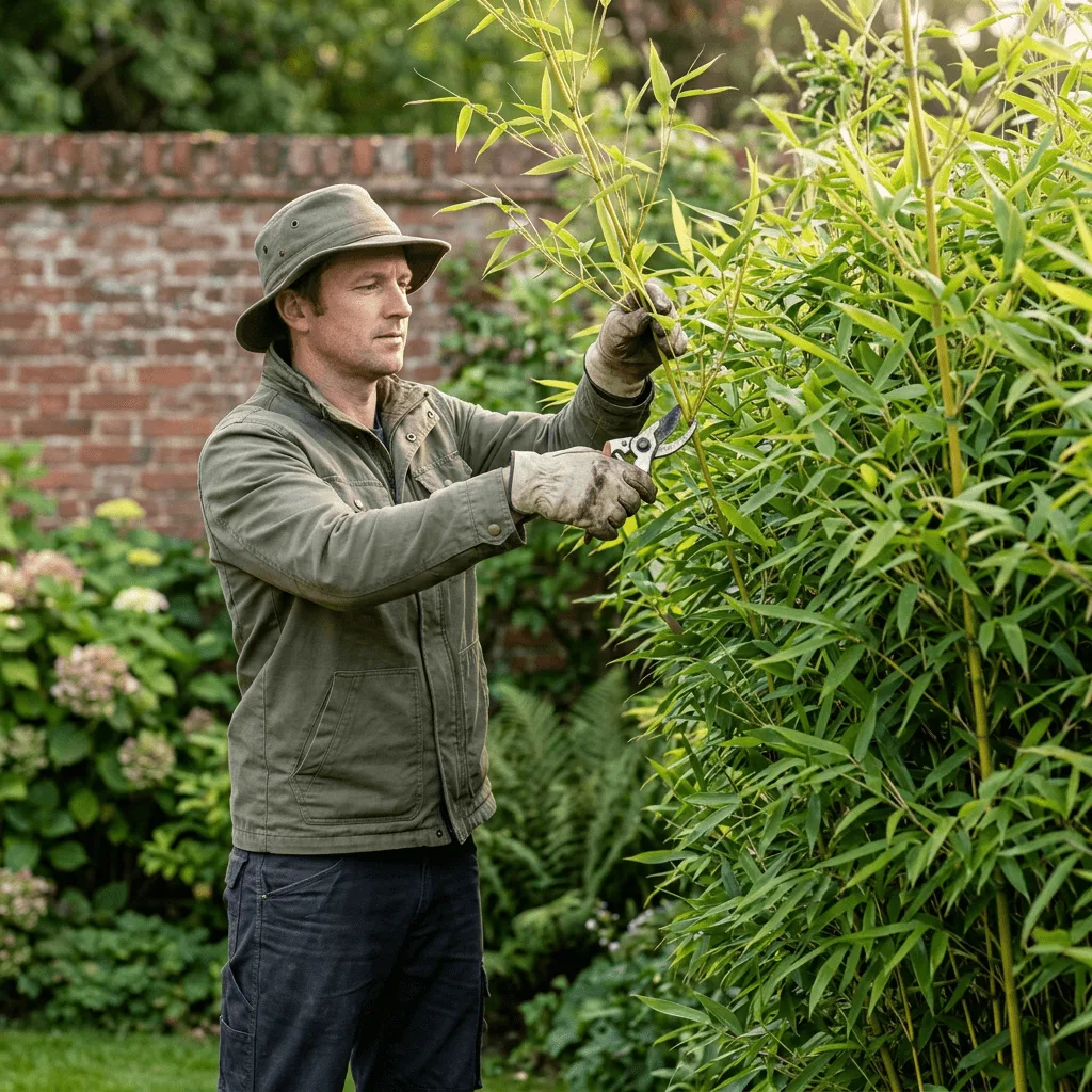 bamboe onderhoud in tuin snoeien en verzorgen