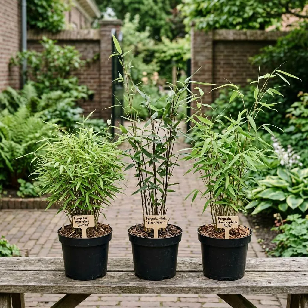 vergelijking fargesia soorten groeisnelheid haag bamboe tuin